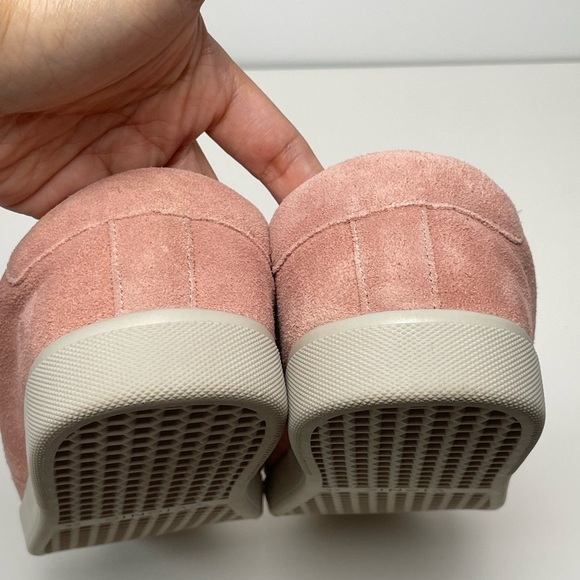 Vionic Pink Jean Suede Sneakers Women size 10 Laces Comfortable Fashion casual - Picture 4 of 7